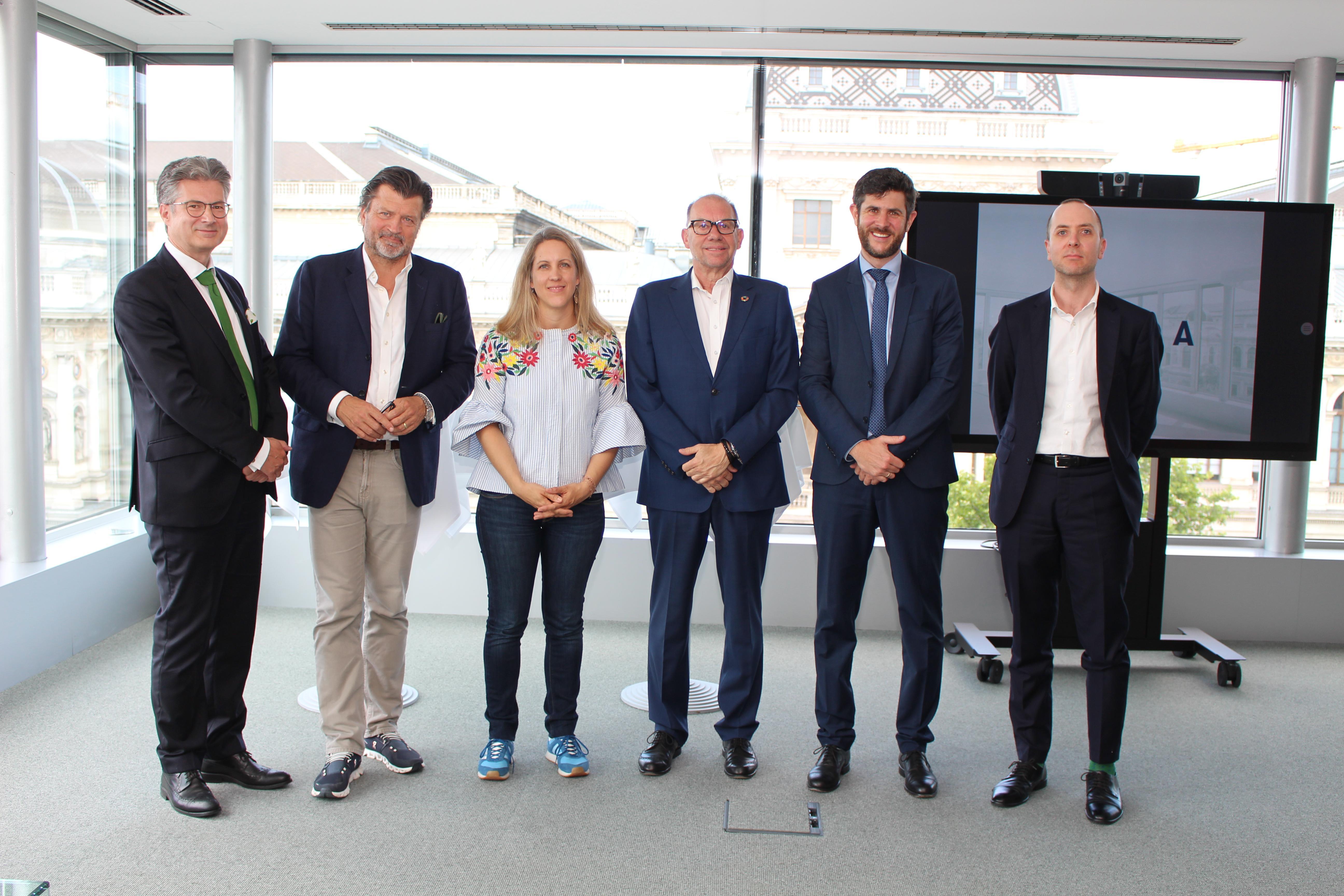 v.l.n.r : Andreas Zahradnik (DORDA), Martin Rohla (Goodshares), Elisabeth Dal-Bianco (IKEA), Peter Eitzenberger (VBV-Vorsorgekasse), Martin Stenitzer (Österreichische Bundesfinanzierungsagentur), Christian Richter-Schöller